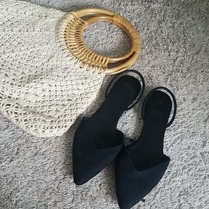 New Black Pointed Flats